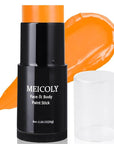 MEICOLY Orange Face Body Paint Stick(1.06 Oz),Cream Blendable Face Paint,Orange Eye Black Baseball/Softball,Sweatproof Waterproof Face Painting for Halloween Pumpkin Special Effects SFX Cosplay Makeup