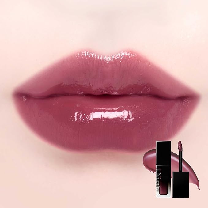 DINTO Blur-Glowy Lip Tint - Glossy Finish, Hydrating, Long Lasting, Lightweight Texture, Non-Sticky, Vegan & Cruelty-Free, K beauty (220 Deo Volente, 0.11 fl.oz)