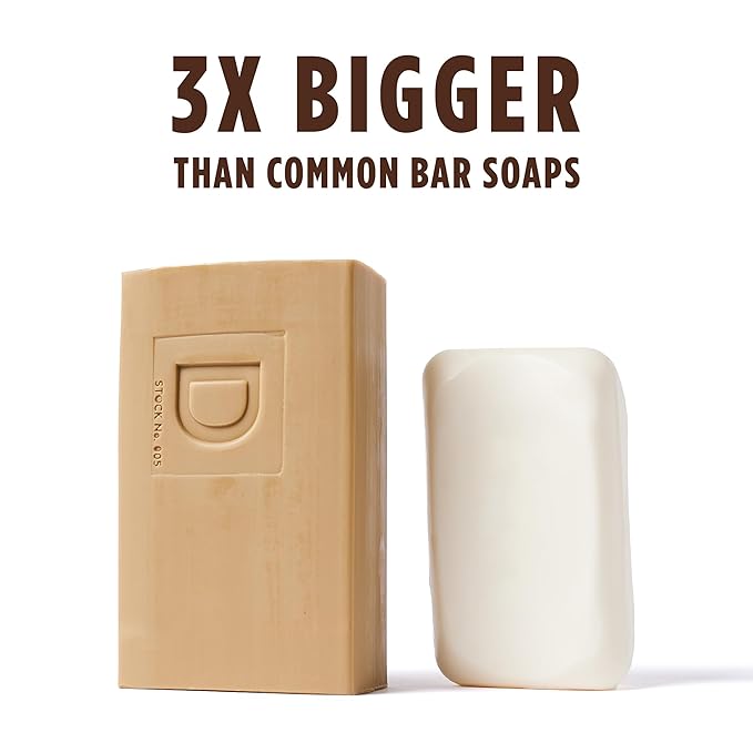 Duke Cannon Big Brick of Soap for Men - Sawtooth, Alpine Air and Cedarwood Scent, 10 oz (Pack of 3)