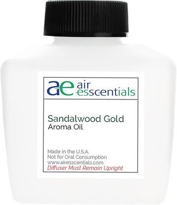 Sandalwood Gold Aroma Oil, Essential Oils Blend for Diffusers & Scent Machines, Sweet Afternoon Tea, Vanilla & Rose, Aromatherapy, Cold Air Diffuser Compatible, 100 mL