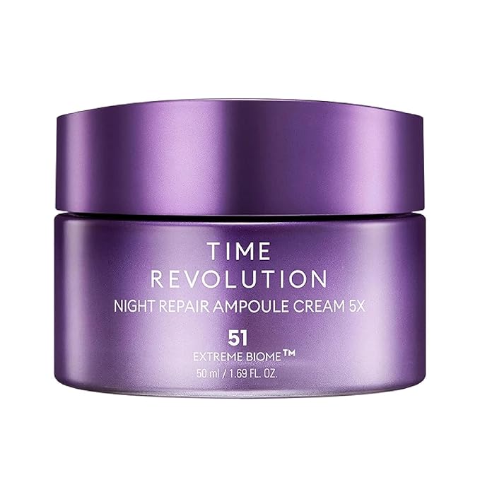 MISSHA Time Revolution Night Repair Ampoule Cream (5th Gen) 1.69 Fl Oz - Triple Fermented Deep-Sleep Night Cream - Overnight Care for Enhanced Radiance, Korean Skincare