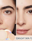 Oil Control Face Pressed Powder, Ultra-Fine Lightweight Face