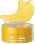 [K Beauty Snp] 24K Gold Firming Eye Patch | 11,900mg of Collagen with 24K Gold | Tightening and Hydrating for All Skin | Under Eye Patches for Dark Circles | Korean Skincare Eye Mask | 60 Patches