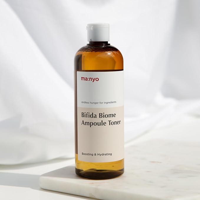 MANYO FACTORY Bifida Biome Ampoule Toner 13.5 fl oz (400ml) Moisturizing Toner for Face, 5-types-of Hyaluronic Acid, Daily Firmness, Korean Skincare for Women and Men