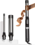 TYMO Curling Iron Set - 1/2, 1, 1 1/2 Inch Professional Ceramic Hair Curler for Spiral Curls & Beach Waves, Ionic Curling Wand for Women Short/Long Hair, Fast Heating, Dual Voltage & 5 Temps, Black