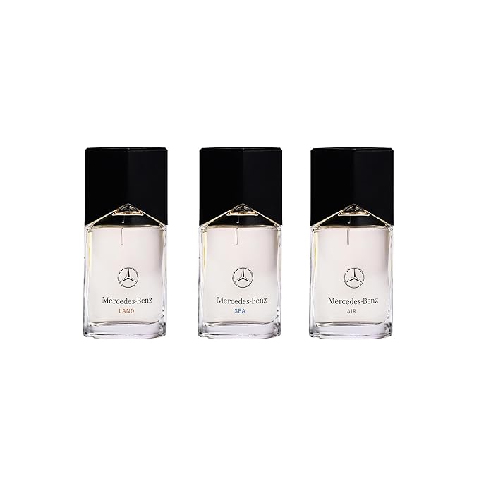 Mercedes-Benz Land Sea Air - Mens Cologne Set - Eau de Parfum for Men - Long Lasting Cologne for Men - Men's Fragrances - Perfume for Men - 3 Pc