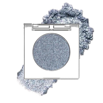 Glitter Shimmer Sparkle Eye Shadow Palette Makeup for Women, Shimmer Blue Glitter Metallic Holographic Iridescent Cream Iridescent Single Monochrome Eyeshadow Makeup