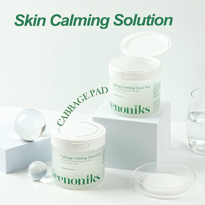 Dual Texture Toner Pads with Essence 70ea Value Pack - Cabbage Calming to Soothe, Minimize Pores and Control Sebum | Wipes for Mild Exfoliator, Skin Balancing | Korean Skincare - (5.07Oz)