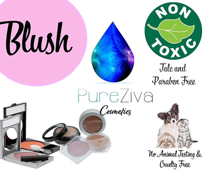 Sunkissed Shimmering Pink with Tints of Orange Blush Cruelty Free 4 G