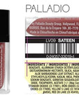 Palladio Velvet Matte Cream Lip Color, Sateen