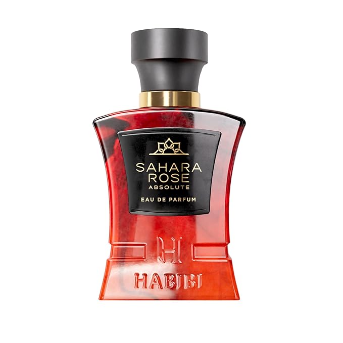 H HABIBI Sahara Rose Perfume for Men – 2.5 oz (75ML) Long Lasting Arabian Cologne, Floral Amber Woody Men Perfume, Luxury Fragrance Gift for Special Occasions