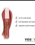 NYX PROFESSIONAL MAKEUP Lip Lingerie XXL Matte Liquid Lipstick - Turn-On (Peach Nude)