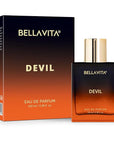BELLAVITA Luxury DEVIL Unisex Perfume for Women and Men | Long Lasting Perfume for Men and Women | Cotton Candy, Musk and Cedar | Spicy French Fragrance Unisex Parfum