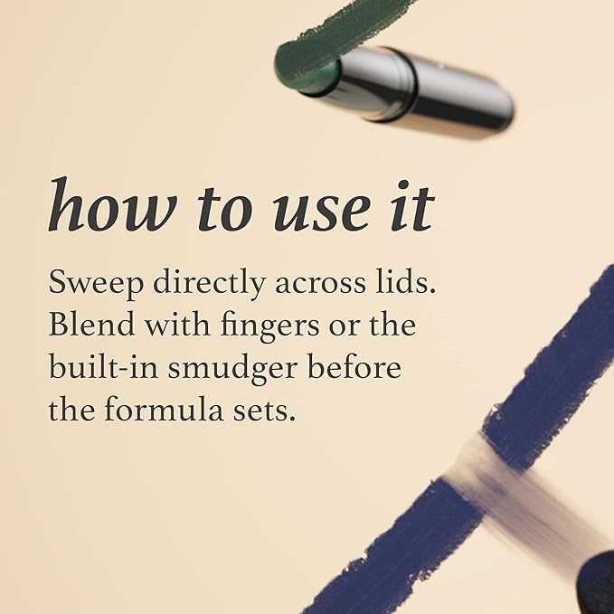 Julep Eyeshadow 101 Cream to Powder Waterproof Eyeshadow Stick, Midnight Blue Shimmer