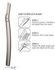Eyebrow Razor with 6 Blades & Travel Case – Face Razors for Women & Men, Eyebrow Trimmer Shaper with Precision Cover, Facial Shaver & Dermaplaning Tool for Smooth Skin (Silver)