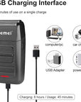 KEMEI Professional Hair Clipper, Hair Trimmer, Beard Shaver Set for Men, Electric Cordless Barber Clipper Beard Trimmer, Rechargeable Fade Clipper Haircutting Kit, KM-2299, KM-2296, KM-1102