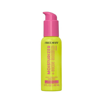 Freeman Moisturizer + Skin Shield, Lightweight Moisturizer, Infused With Aloe Vera & Ceramides To Protect Skin, Soothes & Calms, & Hydrates, Face Serum Relieves Dry Skin, 3 fl.oz./ 89 mL Bottle
