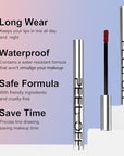 LANGMANNI 2 Colors Long-Lasting Peel Off Lip Liner Set, Waterproof & Smudge-Proof Matte Lip Liners Gift Makeup For Girls (#1+2)