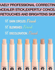 Kaely 2Pcs PROFESSIONAL MAKEUP Correcting Concealer Stick,Medium Coverage