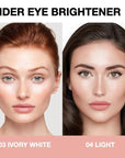 evpct 2Pcs under Eye Brightener, Nourishing Luminous under & 04#