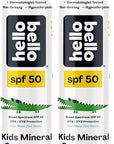 Hello Bello SPF 50 Mineral Sunscreen Spray - Hypoallergenic Broad Spectrum UVA + UVB Protection - Reef Friendly & Water Resistant - 5 oz (Pack of 2)