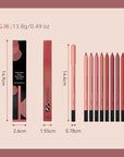 KISSIO Lip Liner,Creamy Lip Pencil,Long Lasting Lip Liner with Sharpener,Matte Finish,Smooth and Soft,Non-Dry,Easy to Use,Cruelty free,0.02 oz,03 Whisper