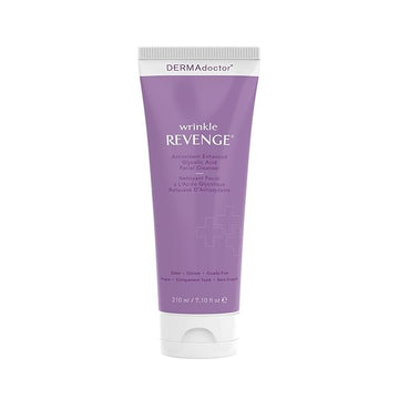 DERMAdoctor Antioxidant Enhanced Glycolic Acid Facial Cleanser, Dermatologist Formulated Gentle Cream Exfoliating Fragrance Free Face Wash for Men and Women - 7.10 oz
