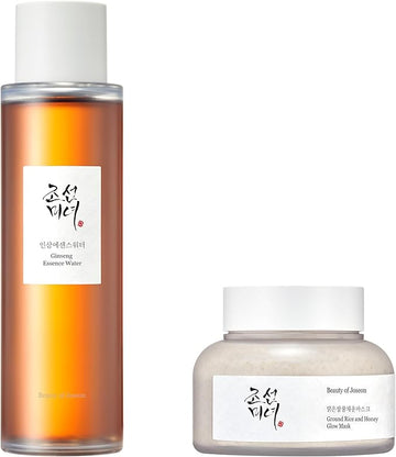 Beauty of Joseon Ginseng Essence Water Hydrating Face Toner for Dry, Dull Skin with Ground Rice and Honey Glow Mask Pore Sebum Care for Dry Sensitive Skin