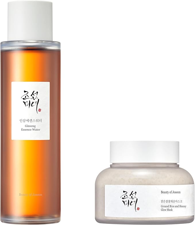 Beauty of Joseon Ginseng Essence Water Hydrating Face Toner for Dry, Dull Skin with Ground Rice and Honey Glow Mask Pore Sebum Care for Dry Sensitive Skin