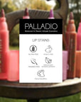 Palladio Lip Stain, Hydrating and Waterproof Formula, Matte Color Look, Longlasting All Day Wear Lip Color, Smudge Proof Natural Finish, Precise Chisel Tip Marker, Orchid