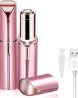 Facial Hair Removal for Women, Mini Hair Remover, Electric Razor Shaver Portable Bikini Epilator for Lips, Chin, Armpit, Peach Fuzz, Fingers, Neck, Cheek and USB Rechargeable (Pink)