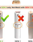 Facial Hair Remover Replacement Heads Gen 2 Double Ring Compatible with Flawless Facial Hair Removal Tool Generation 2