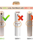 tuokiy Facial Hair Remover Replacement Heads for Finishing Touch Flawless Women's Painless Hair Remover