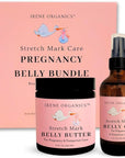 Belly Bundle by Irene Organics - Organic Belly Butter and Oil for Pregnancy Stretch Mark Prevention and Treatment - Award Winning Skincare For Pregnancy and Postpartum - Mother's Day Gift Set (Large)