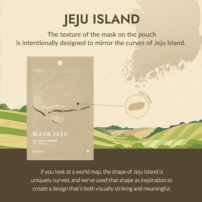 MIZON Joyful Time Jeju Face Mask (Hydrangea) Koren Full Face mask Non-sticky Boosts Hydration with Jeju Yellow Complex(10 PCS)