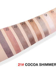evpct Cocoa Shimmer Cream Eye Shadow Brightener Sticks Set for Eyes, Cocoa Shimmery Matte Pencil Eye shadow Applicator Stick Pen Palette Makeup Waterproof sombras en crema para ojos 21#