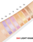 evpct Light Khaki Shimmer Cream Eye Shadow Brightener Sticks Set for Eyes, Khaki Shimmery Matte Pencil Eye shadow Applicator Stick Pen Palette Makeup Waterproof sombras en crema para ojos 04#