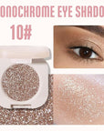 Glitter Shimmer Sparkle Eyeshadow Palette Makeup for Green Blue Eyes, Glitter Nude Shimmer Metallic Holographic Multichrome Cream Iridescent Single Monochrome Eye Shadow Makeup, 10
