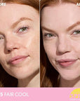 COVERGIRL Clean Fresh Blurring Skin Tint with SPF 30, 405 Fair Cool, Liquid Foundation, Soft Matte Finish, Smooths, Brightens, Blurs Pores, Mineral Sunscreen, Vegan Formula