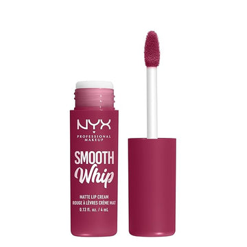 NYX PROFESSIONAL MAKEUP Smooth Whip Matte Lip Cream, Long Lasting, Moisturizing, Vegan Liquid Lipstick - Fuzzy Slippers (Warm Plum)