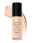 Milani Conceal + Perfect 2-in-1 Foundation + Concealer for a Flawless Complexion, Under Eye Corrector, Cover Redness and Imperfections, Waterproof and Sweatproof - Ivory