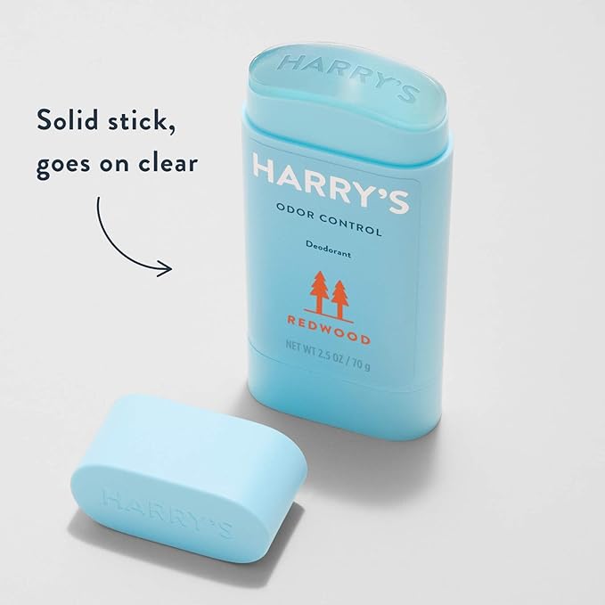 Harry's Aluminum Free Deodorant for Men - Odor Control, Stone, Fig, Redwood Scent, 2.5 Oz, 3-Pack, Men Deodorant Aluminum Free
