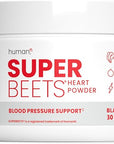 humanN SuperBeets Beet Root Powder - Nitric Oxide Supplement for Heart Health, Circulation & Blood Pressure Support - Non-GMO Superfood, Beetroot Powder Black Cherry, 30 Servings