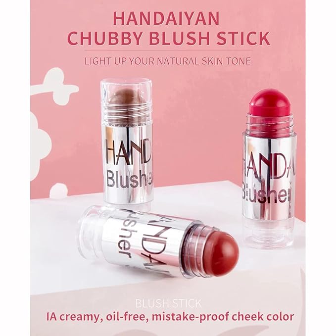 Blush Stick Set Matte Cream Blush Stick for (Set 01)