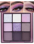 Purple Pink Eyeshadow Eye Shadow Palette Makeup,Violet Lavender Eyeshadow Palette Make Up Highly Pigmented Waterproof Mauve Bright Purple Pink Sparkling Eye Shadow, Long Lasting