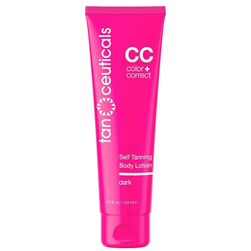 Tanceuticals Self Tanner - Self Tanning Lotion for Body, Color Correcting Natural Looking & Long Lasting Sunless Tan – Quick Fake Tan, Bronze Glow - Fresh Coconut Scent and Healthy Ingredients