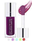 Glow Reviver Lip Oil Moisturizing Lip Gloss for Dry Lips, Clear Lip Oil with Plumping, Hydrating Effects, Women's Makeup Gift (#006 Berry)