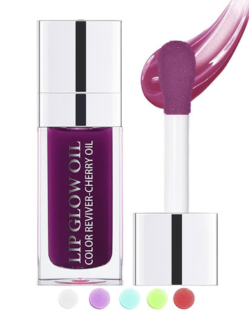 Tinted Moisturizing Lip Glow Oil, Hydrating Gift(#006