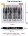evpct 8Pcs Cream Eye Shadow Brightener Sticks Set for Eyes, Sand Orchid Rose Desert Ginger Caramel Midnight blue Blue Glitter Shimmer Matte Liquid Pencil Eye shadow Applicator Stick Palette Makeup 04