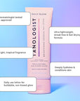 Tanologist Brightening Daily Glow - Medium/Dark - Illuminating Gradual Tan Lotion - Natural, Sun Kissed Glow - Daily Tanning Lotion with Vitamin C, Niacinimide & Cherry Extract - 8.45 fl oz